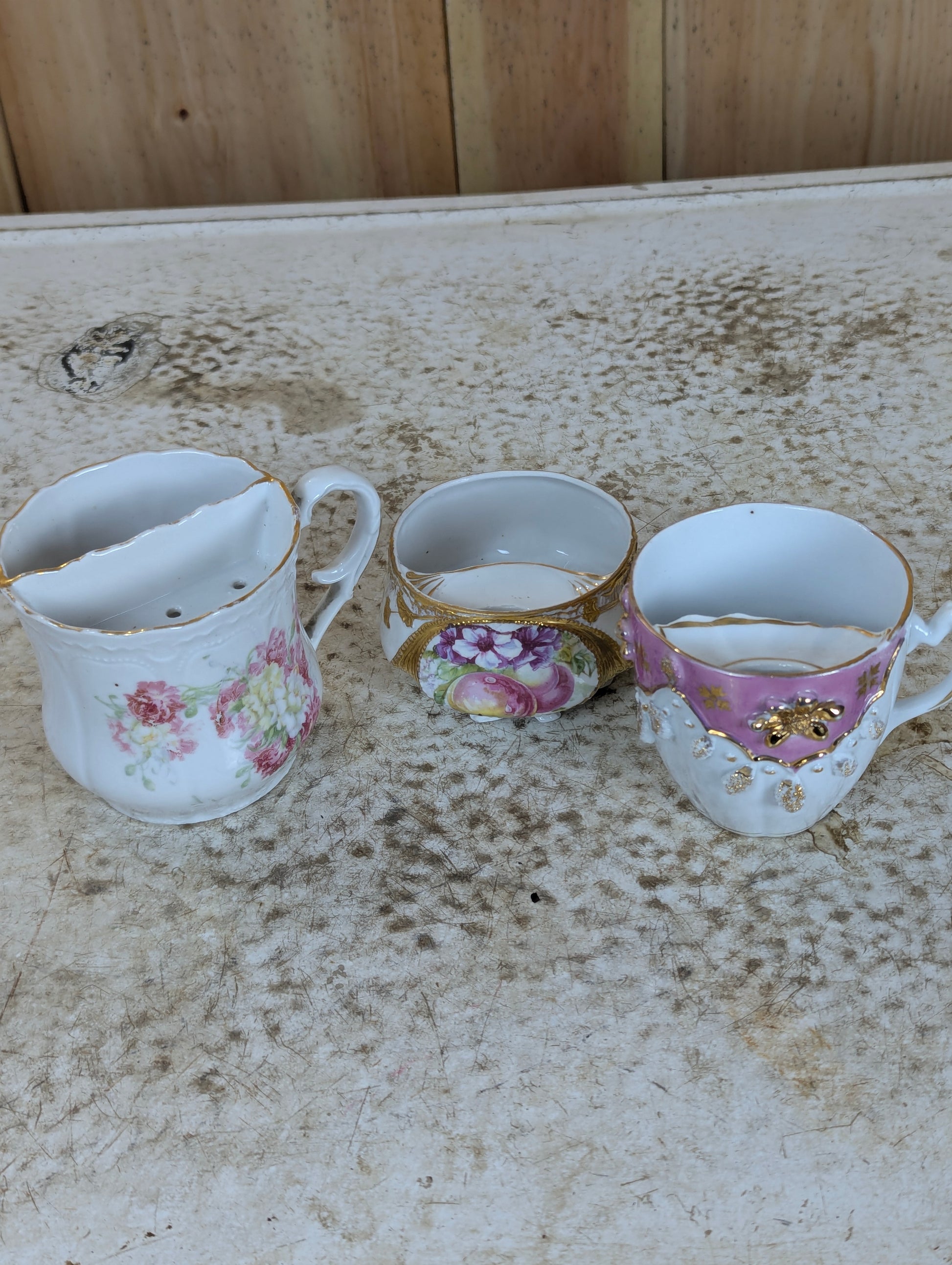Vintage Ceramic Moustache Cups