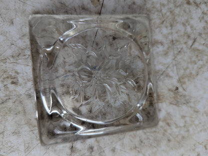 Vintage Christmas Glass Ashtray - view 2