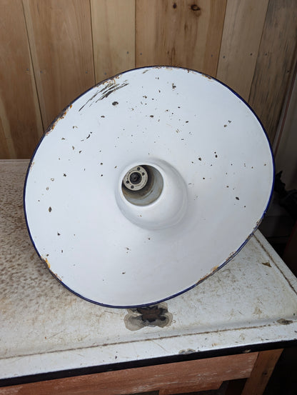 Vintage Circular Green Enamel 8.5” Light Shade - view 3