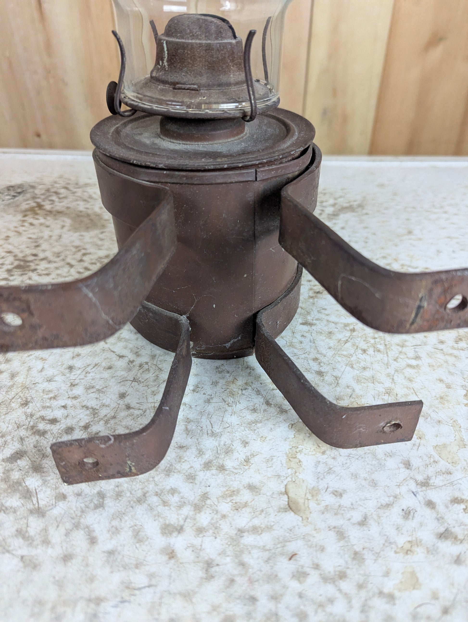 Vintage CN Wall Mounted Oil Lamp - view 3