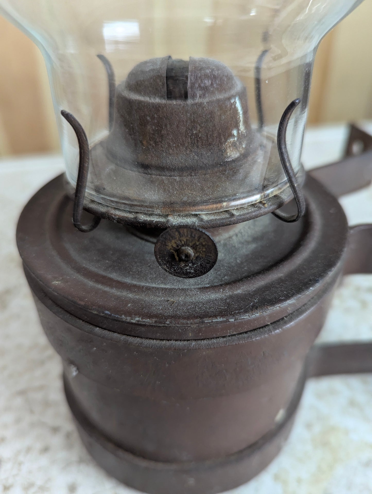 Vintage CN Wall Mounted Oil Lamp - view 4