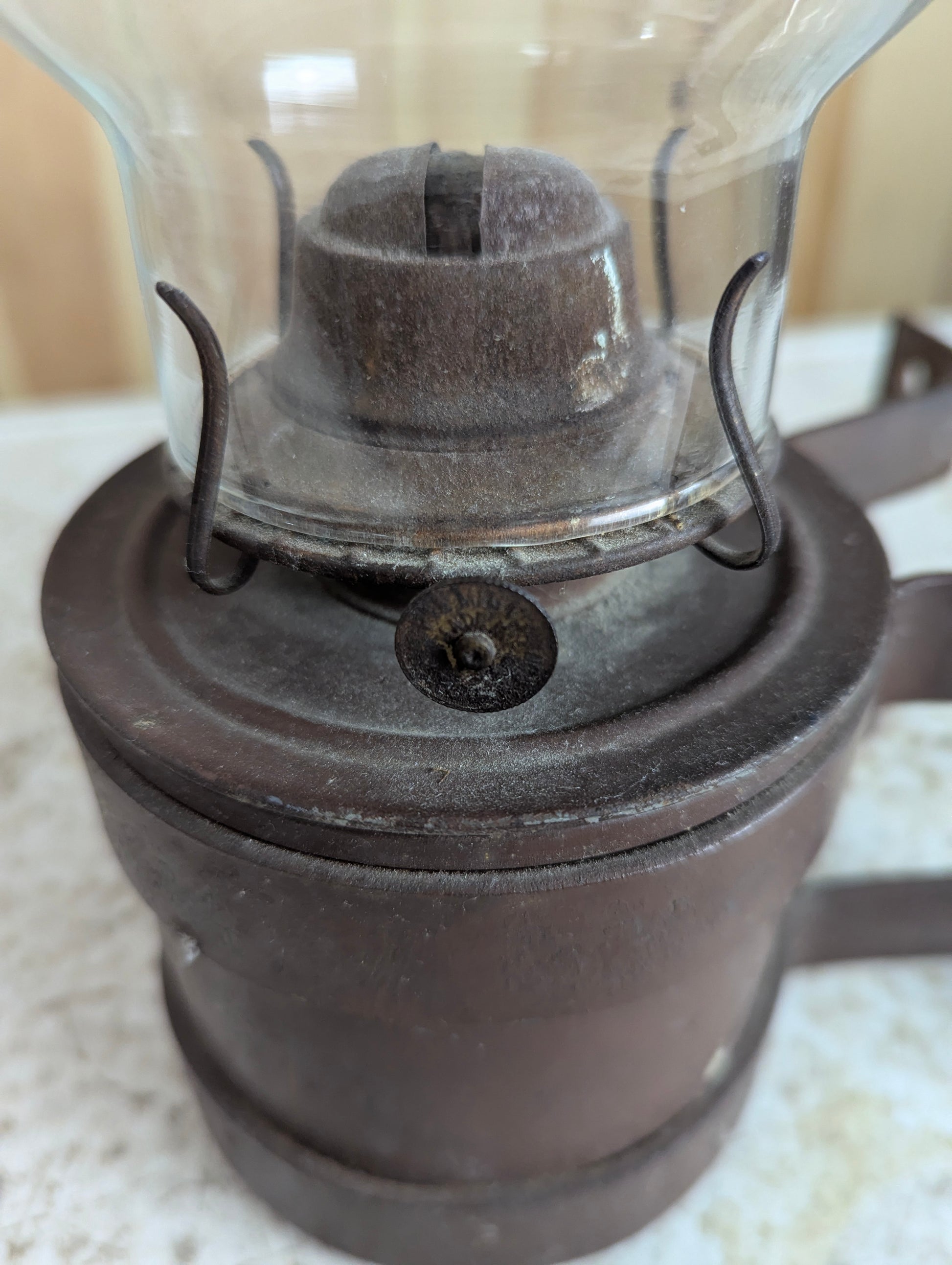 Vintage CN Wall Mounted Oil Lamp - view 4