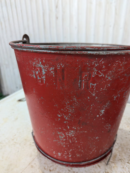 Vintage CNR / CPR Fire Buckets with Wire Holders - view 2