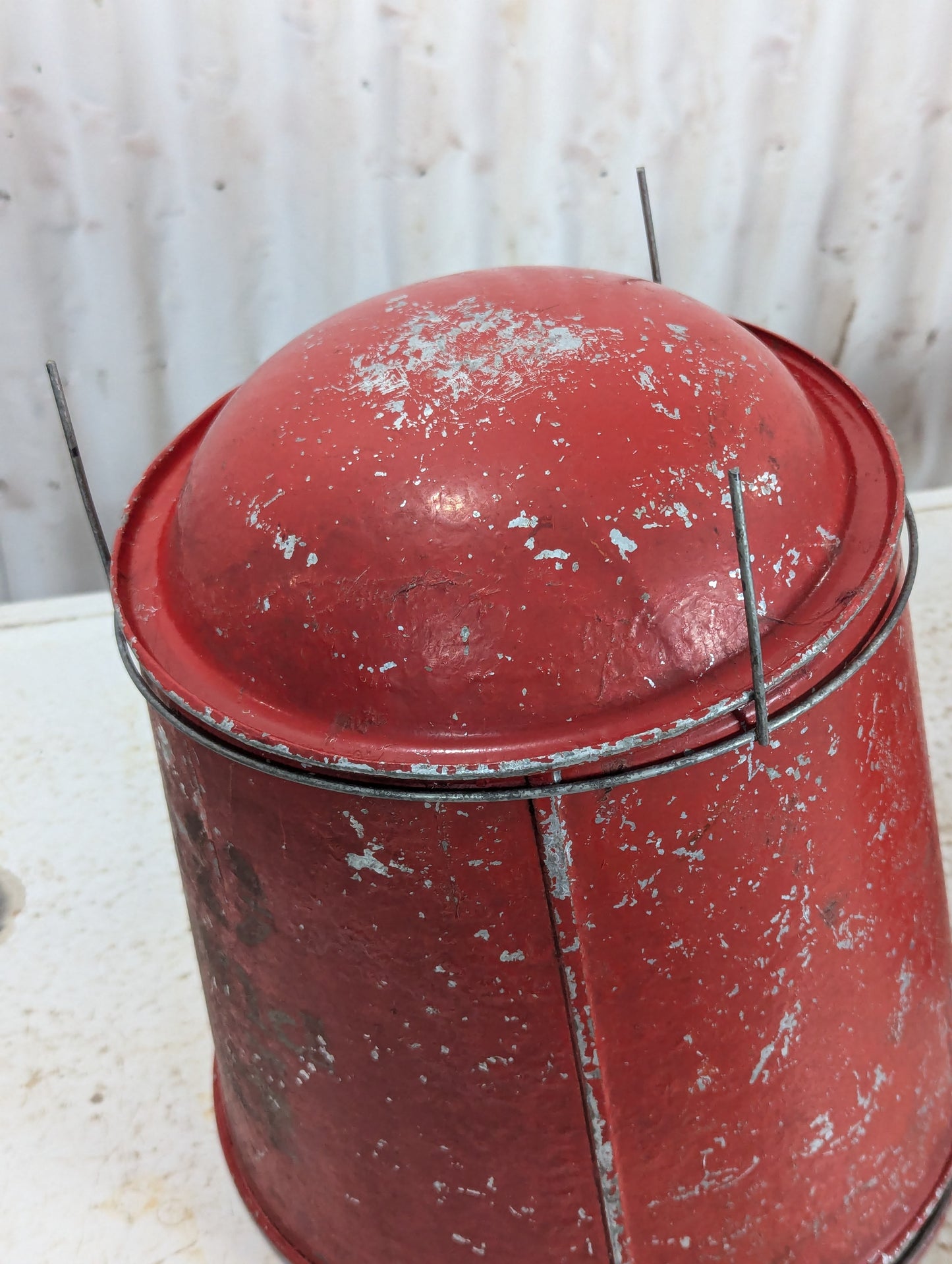 Vintage CNR / CPR Fire Buckets with Wire Holders - view 5