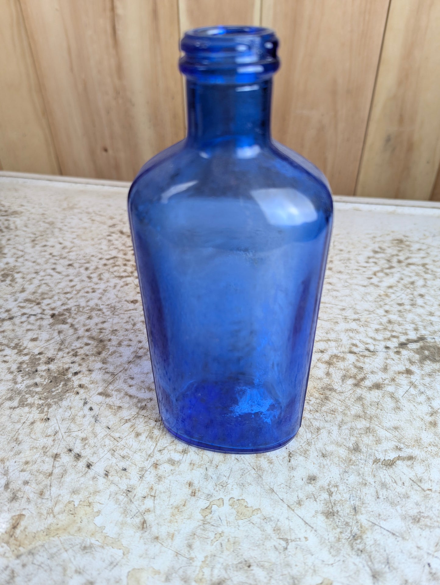 Vintage Cobalt Blue Milk of Magnesia Bottle