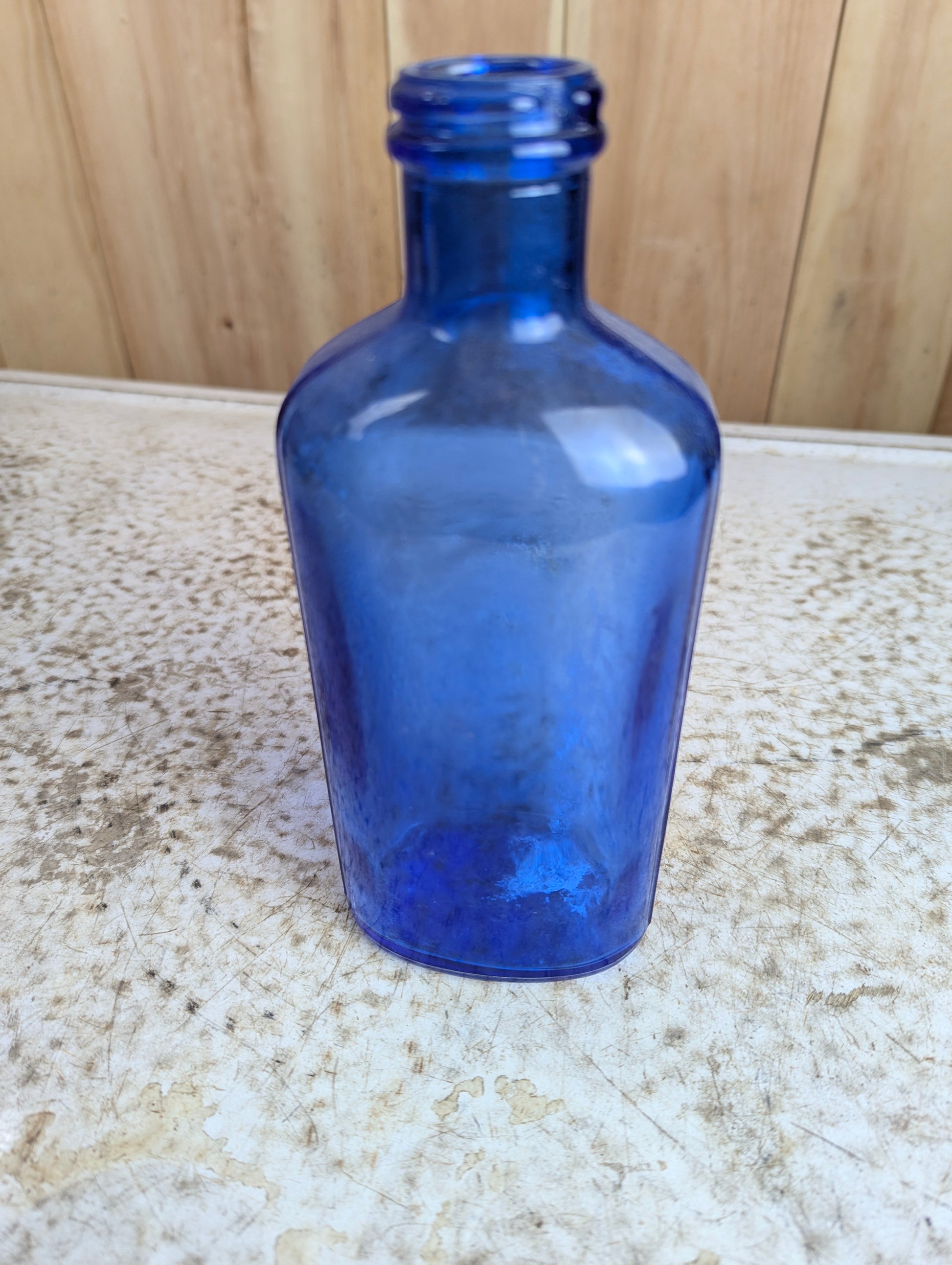 Vintage Cobalt Blue Milk of Magnesia Bottle
