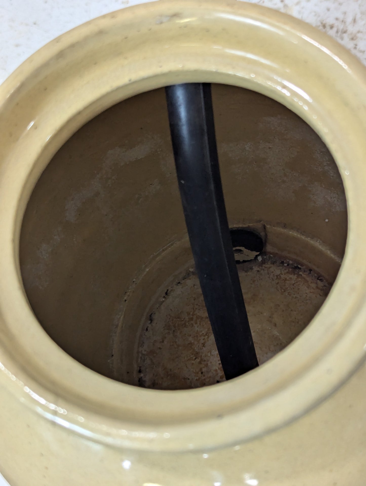 Vintage Conde Dairy Crock with Lid - view 2