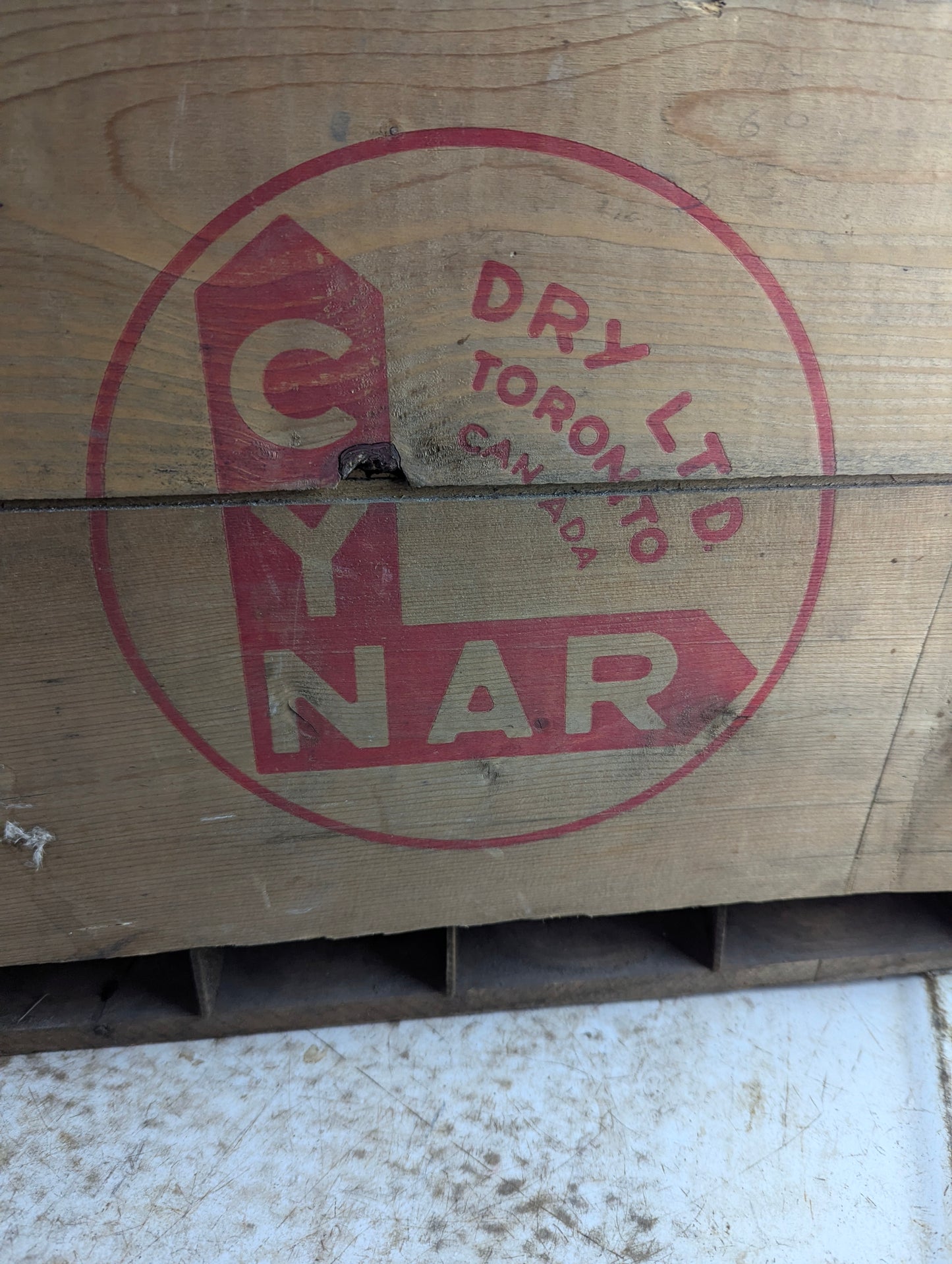 Vintage Cynar Dry Wood Crate - view 2