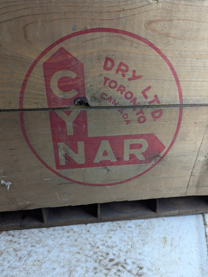 Vintage Cynar Dry Wood Crate - view 2
