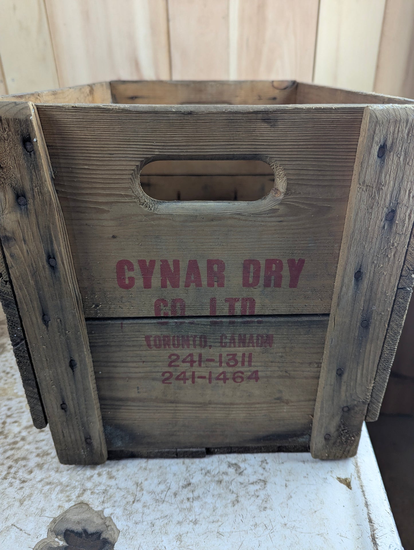 Vintage Cynar Dry Wood Crate - view 3