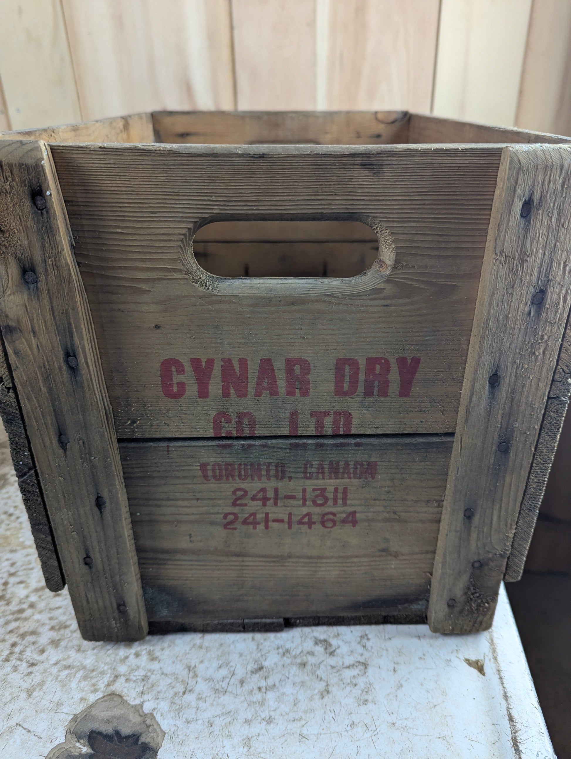 Vintage Cynar Dry Wood Crate - view 3