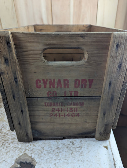 Vintage Cynar Dry Wood Crate - view 3