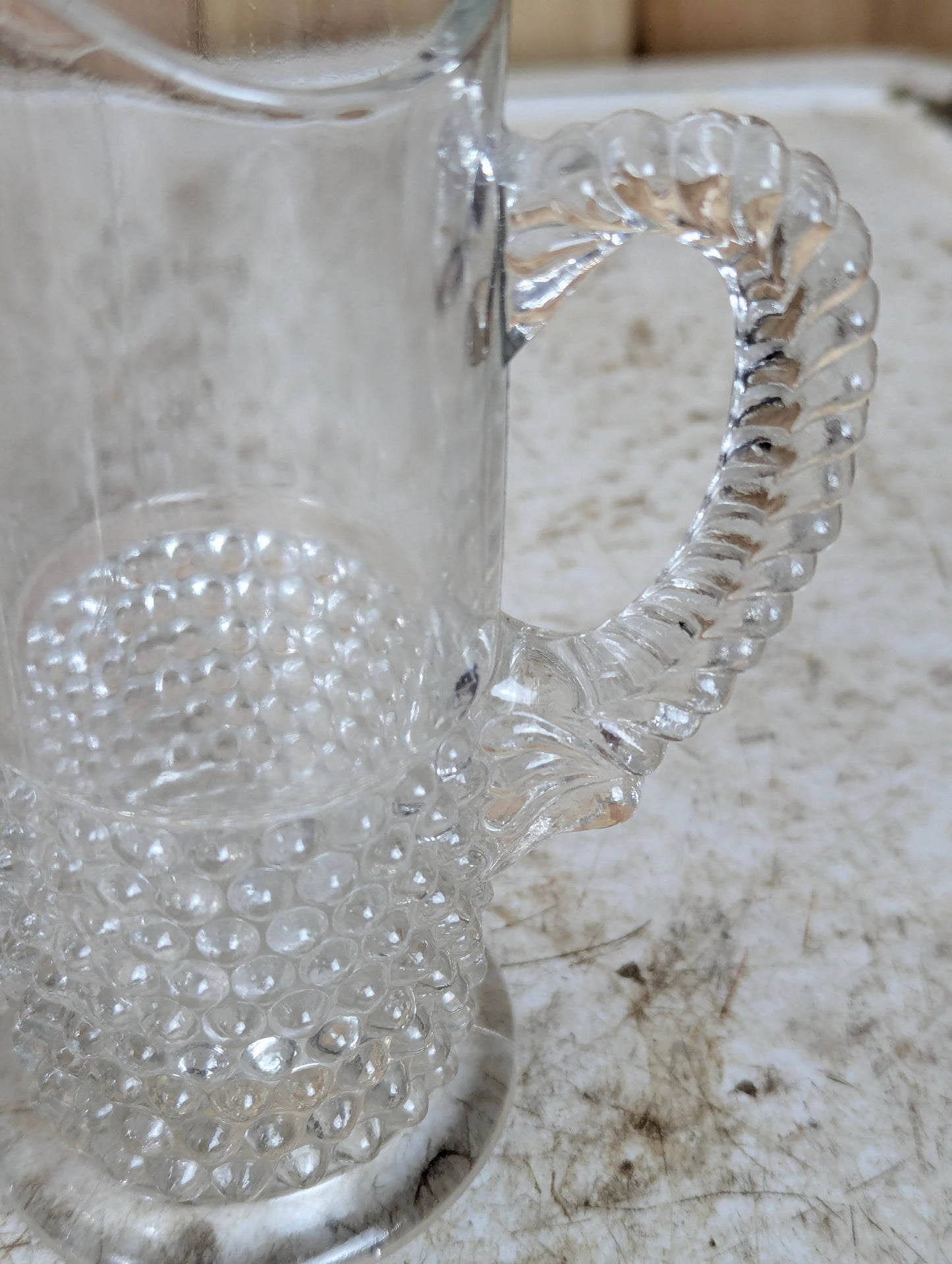 Vintage Dewdrop Style Hobnail Creamer - view 3