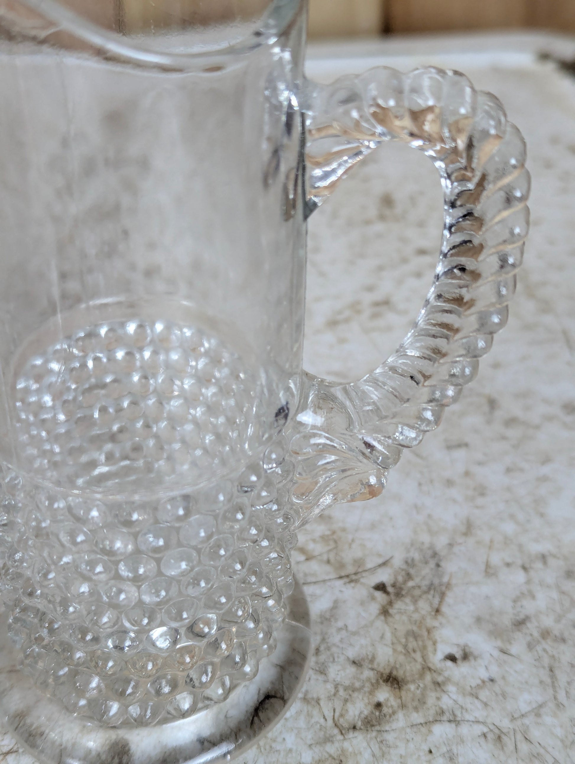 Vintage Dewdrop Style Hobnail Creamer - view 3