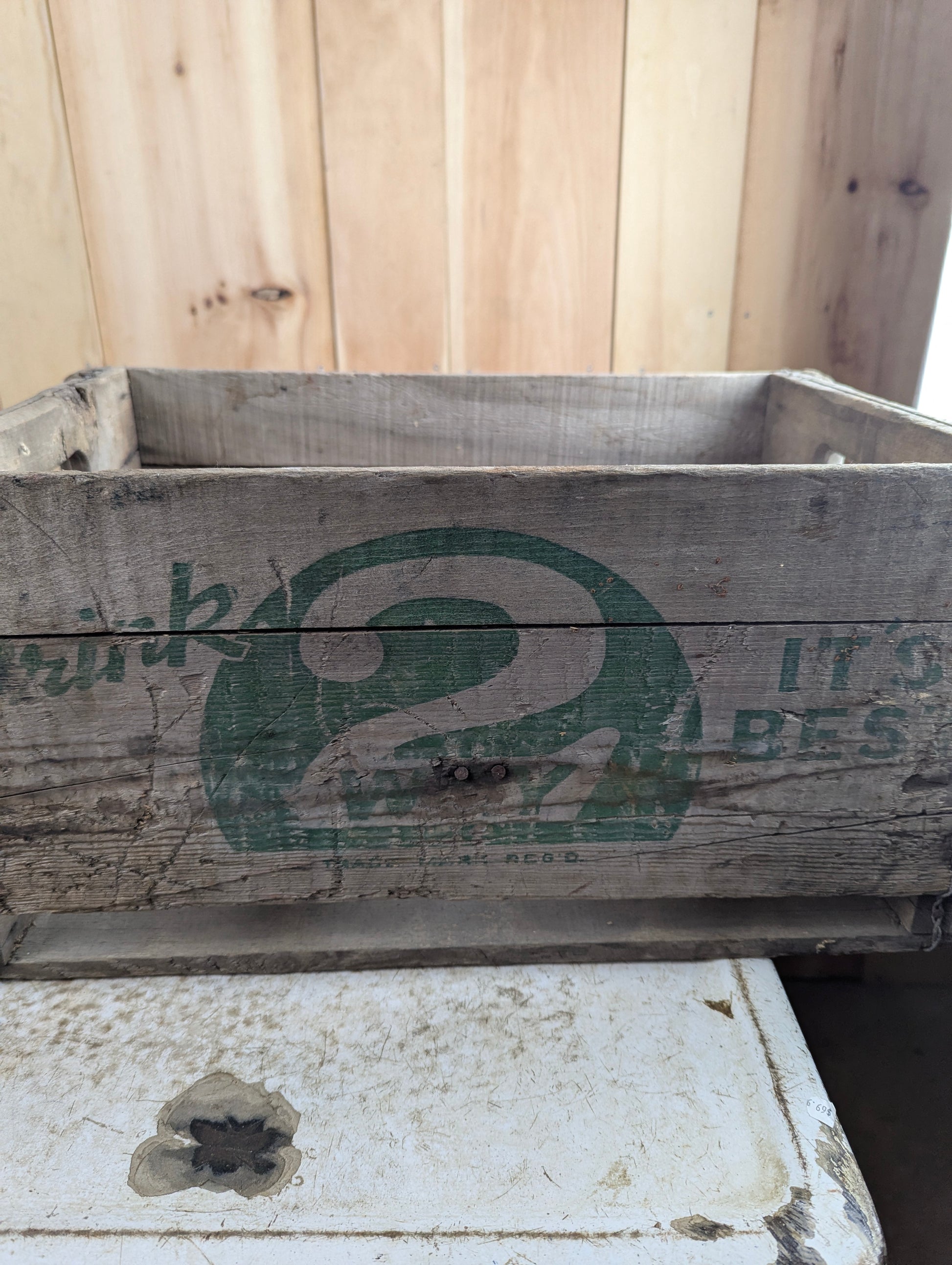 Vintage Drink 2-Way NuGrape Soda Wood Crate - view 4