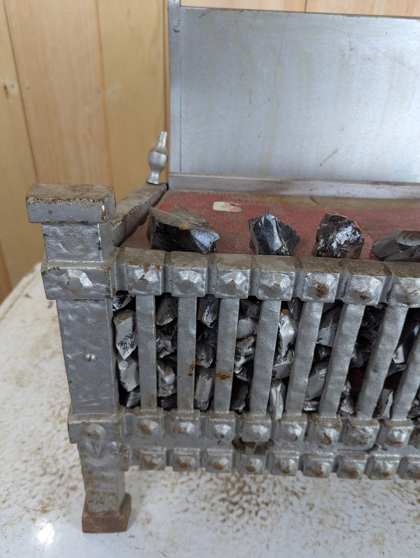 Vintage Electric Fireplace Heater - needs rewiring - view 2