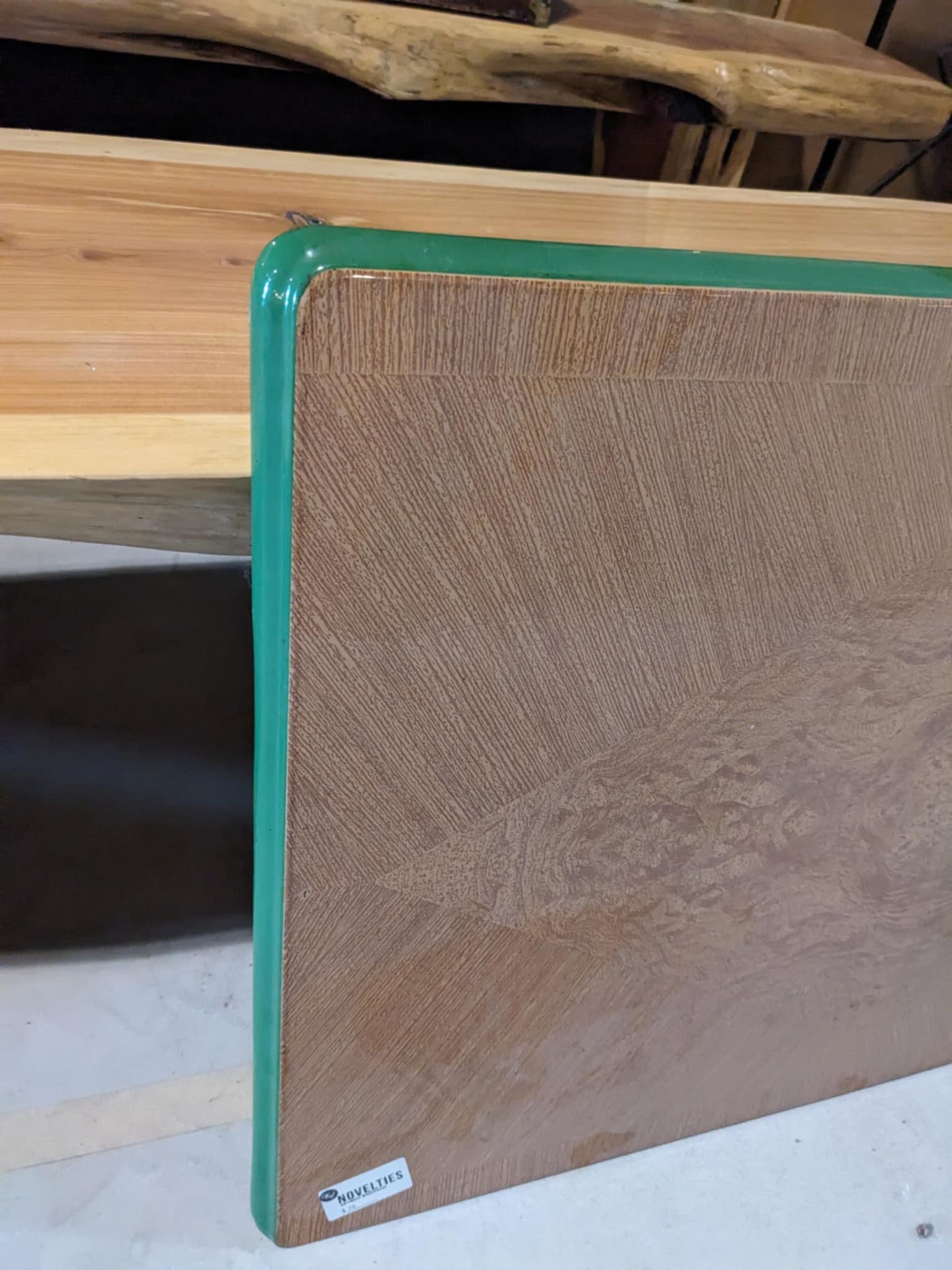 Vintage Enamel Table Top - view 2