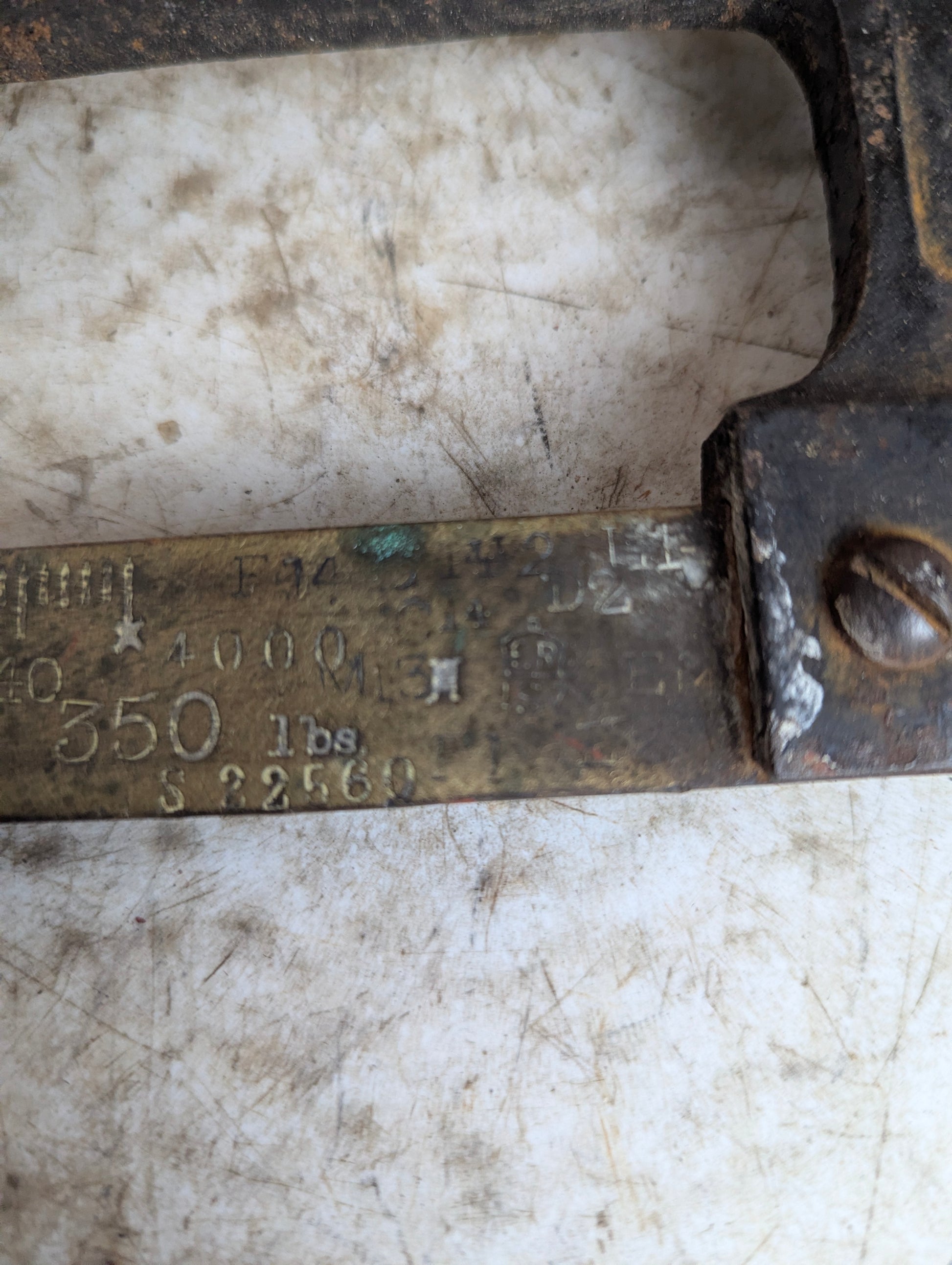 Vintage Fairbanks 4000 lb. Hanging Balance Scale - view 9