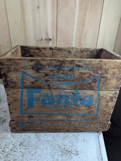 Vintage Fanta Gallon Jug Wood Crate - view 3