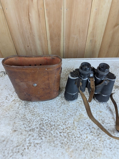 Vintage Fisher-Dietz Binoculars in Leather Case