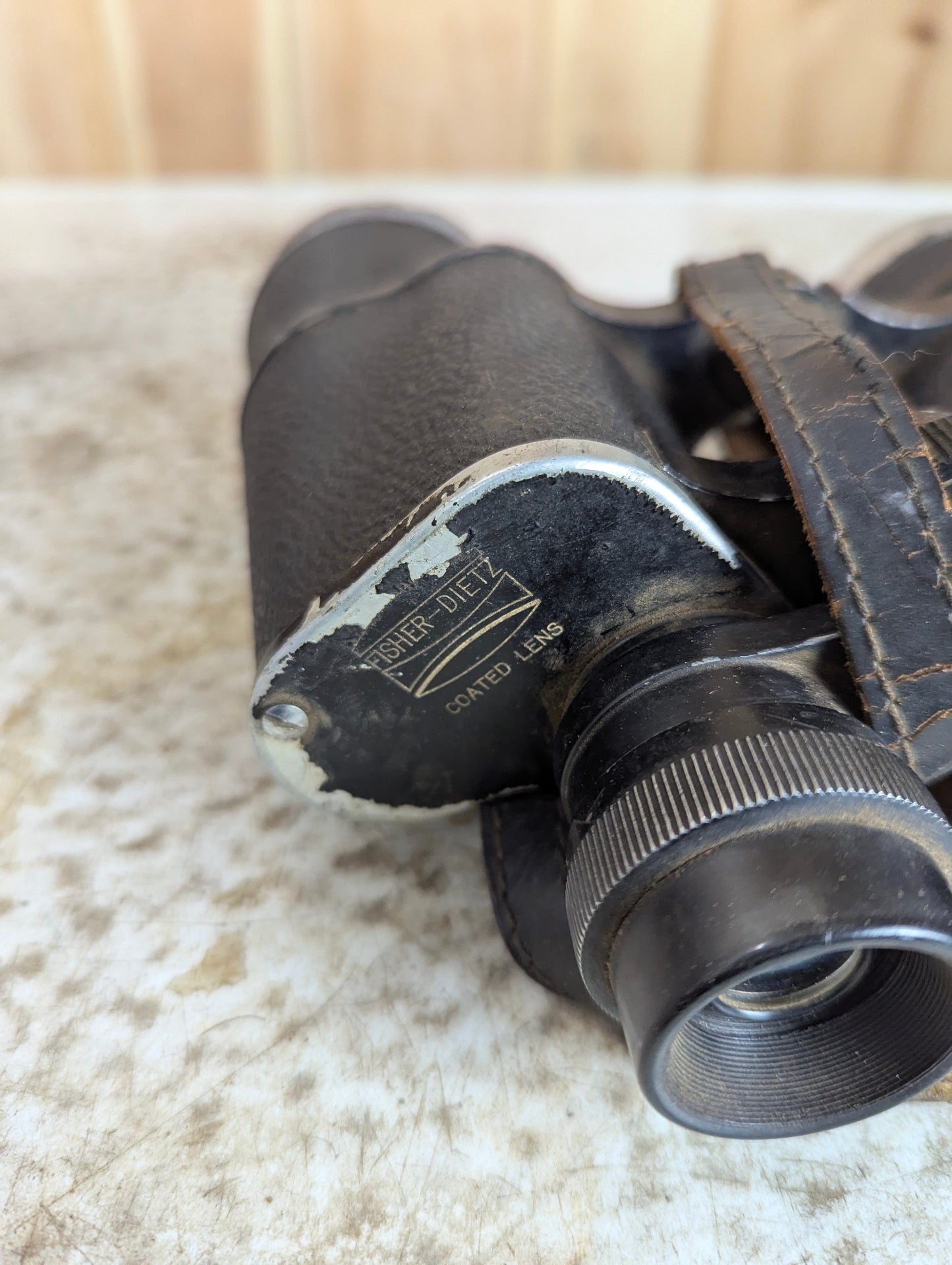 Vintage Fisher-Dietz Binoculars in Leather Case - view 3