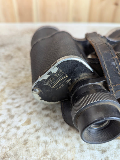 Vintage Fisher-Dietz Binoculars in Leather Case - view 3