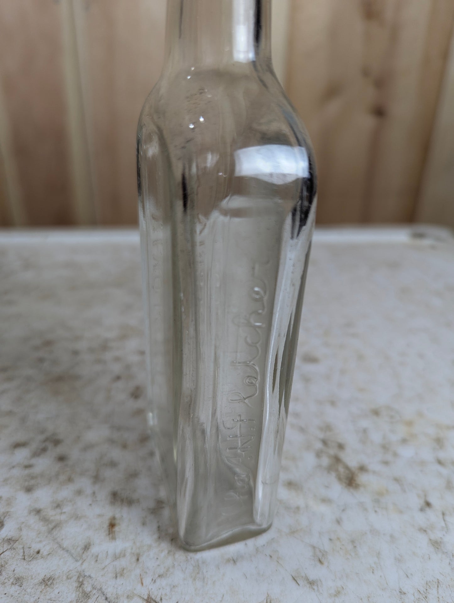 Vintage Fletcher Castoria Glass Medicine Bottle - view 2