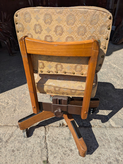 Vintage Flowered Office Chair - view 3