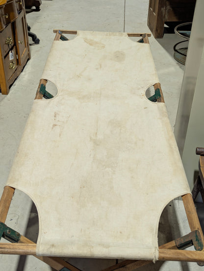 Vintage Foldable Canvas Army Cot - view 2