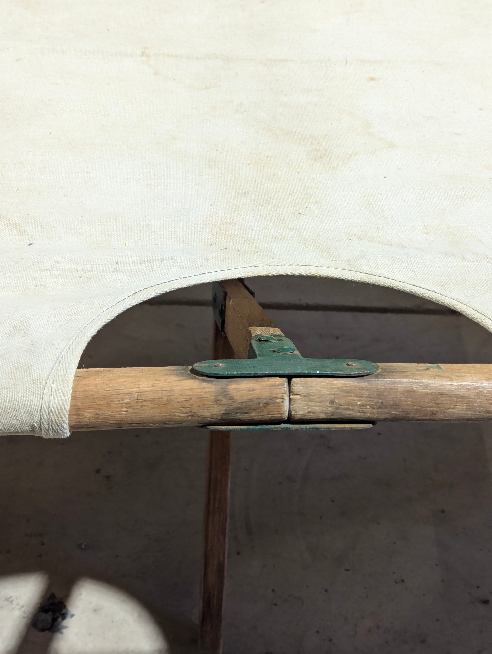 Vintage Foldable Canvas Army Cot - view 5
