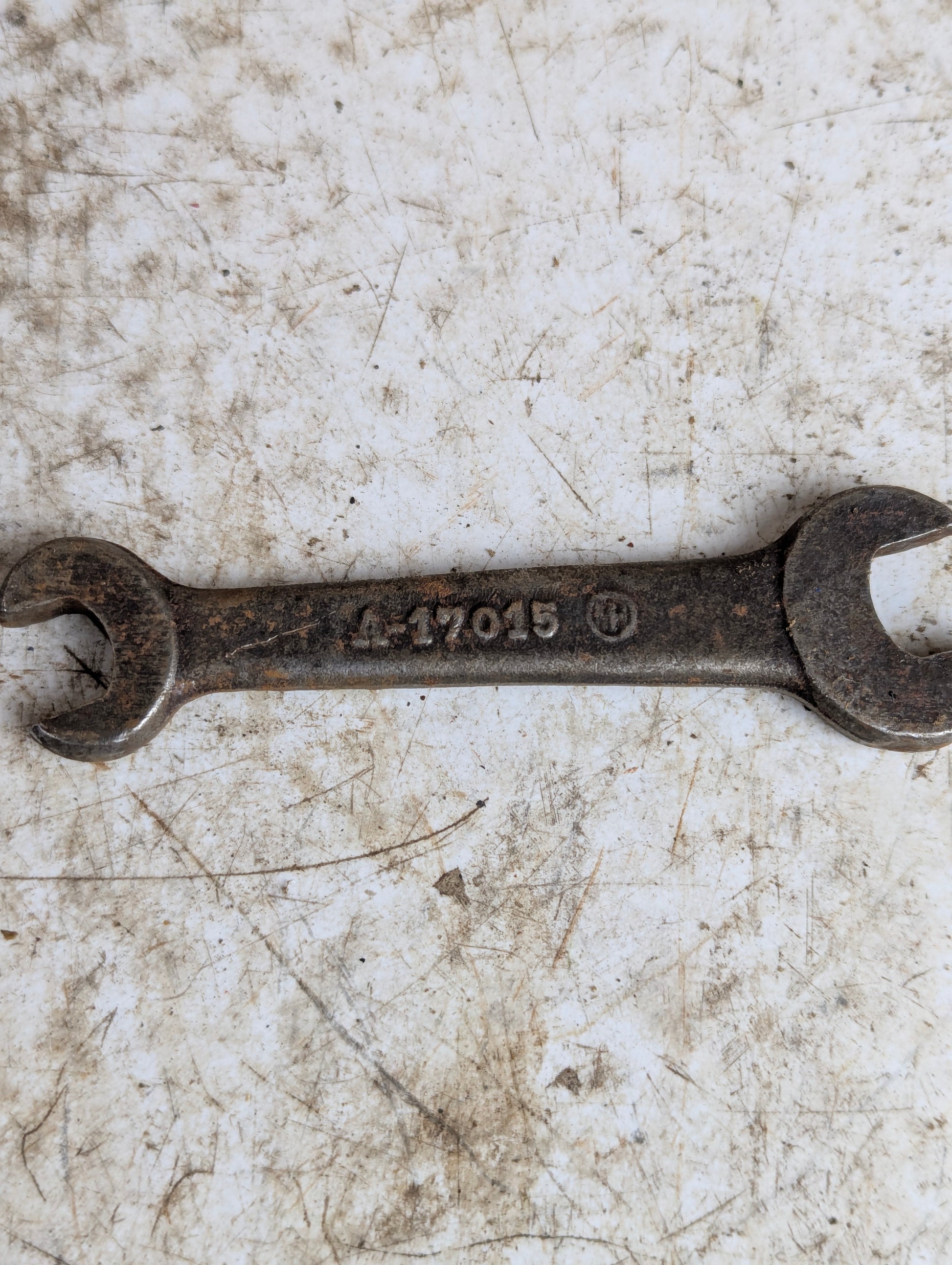 Vintage Ford A-17015 Open Ended Spanner Wrench 7/16" x 1/2" - view 2