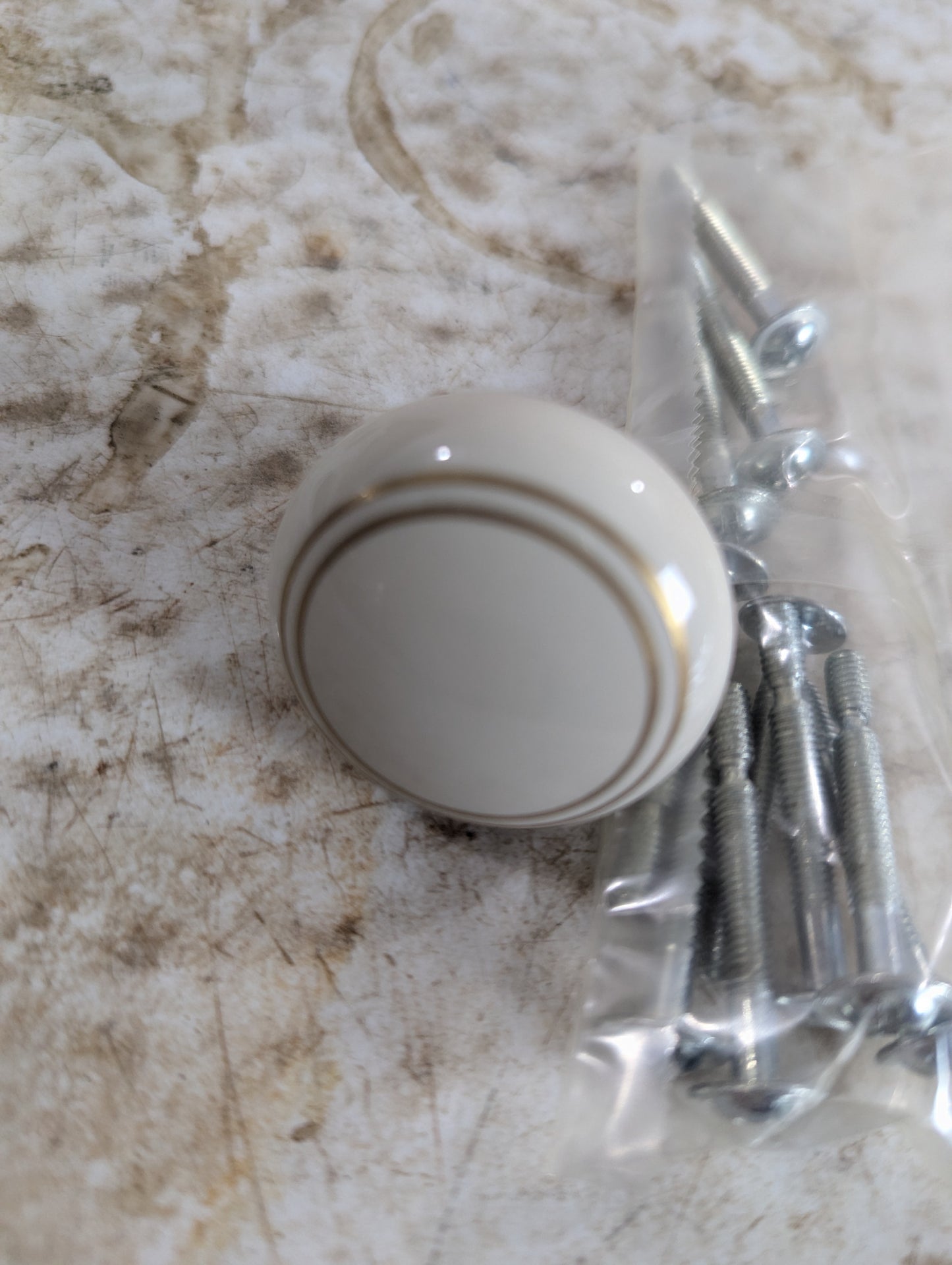 Vintage Gainsborough Porcelain Cupboard Knobs Drawer Pulls in Box - New Old Stock - view 6