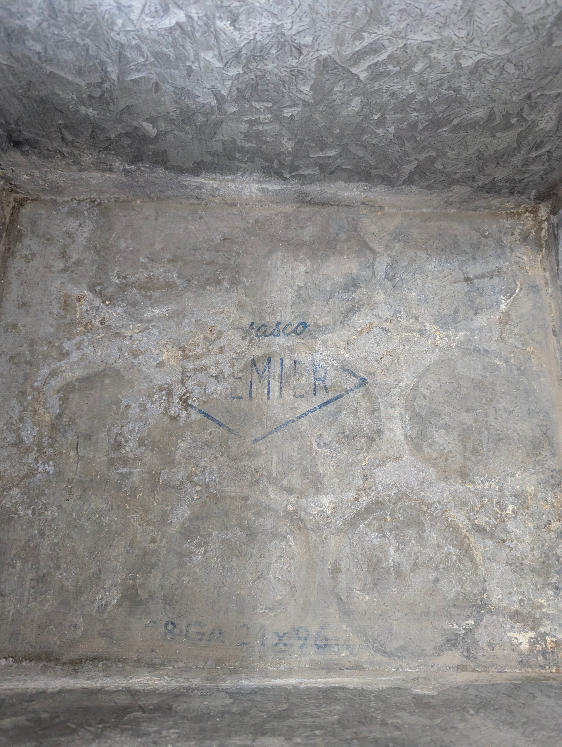 Vintage Galvanized Milk Delivery Box - view 3