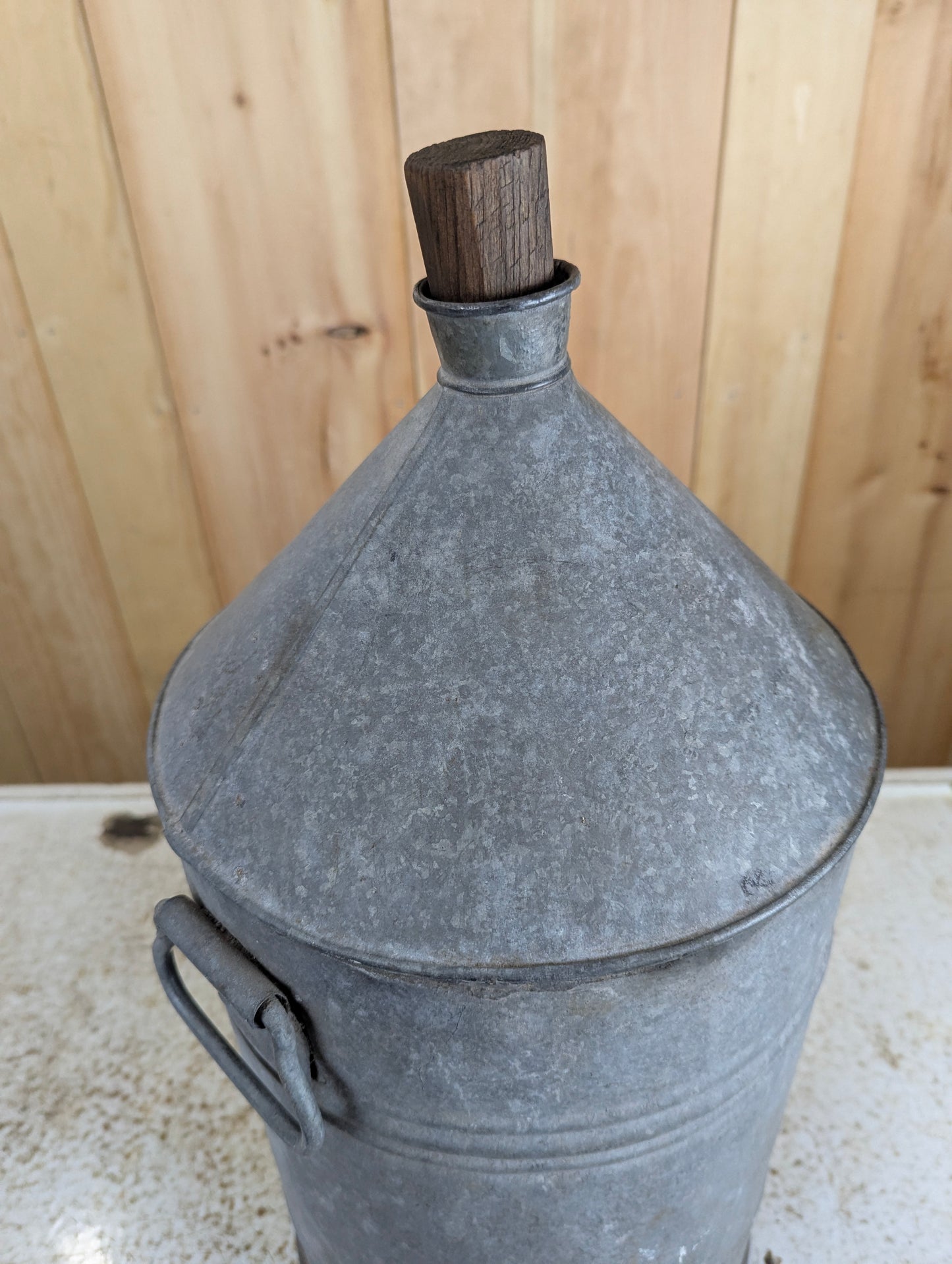 Vintage Galvanized Oil Can - view 3