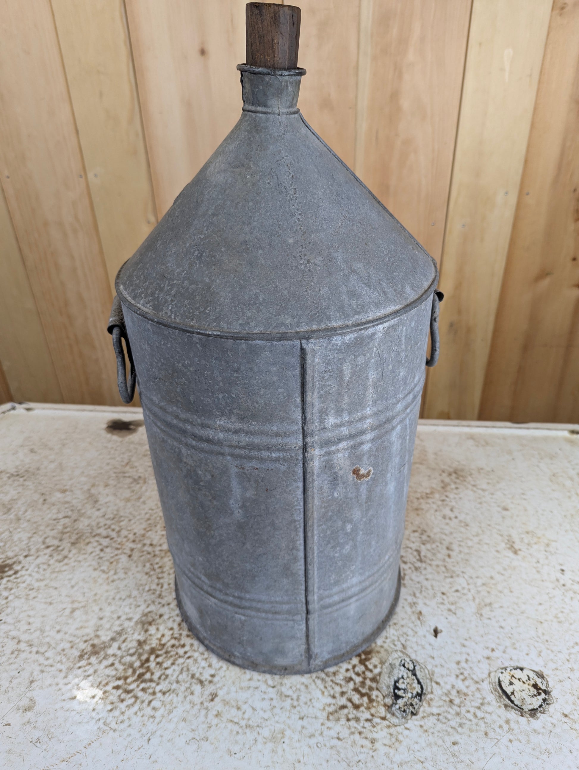 Vintage Galvanized Oil Can - view 4