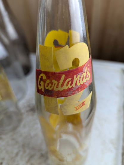 Vintage Garland Beverages North Bay 12oz Clear Glass ACL Soda Bottle - view 4
