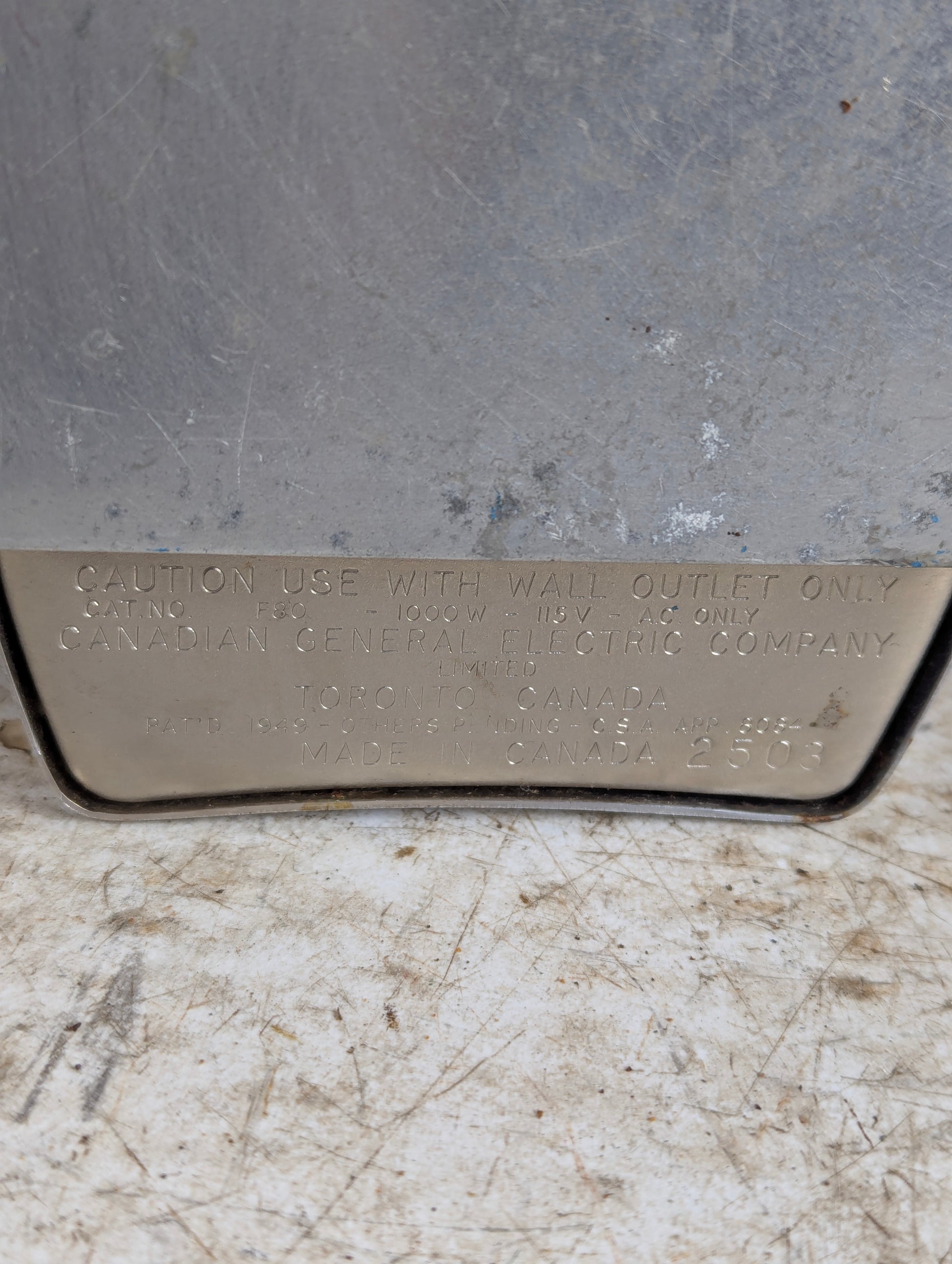 Vintage General Electric F80 Iron - view 5