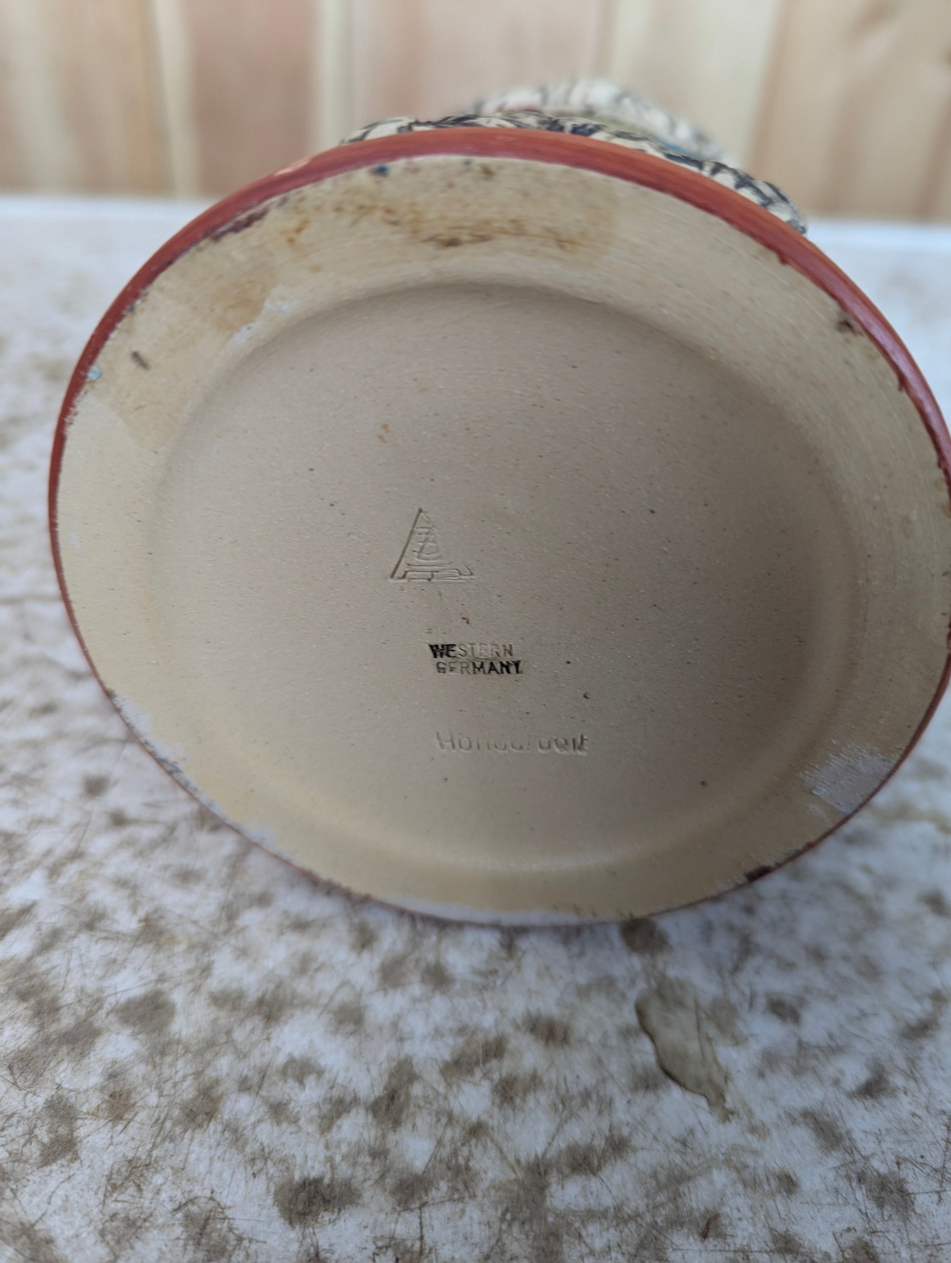 Vintage German Beer Stein with Metal Lid - view 6