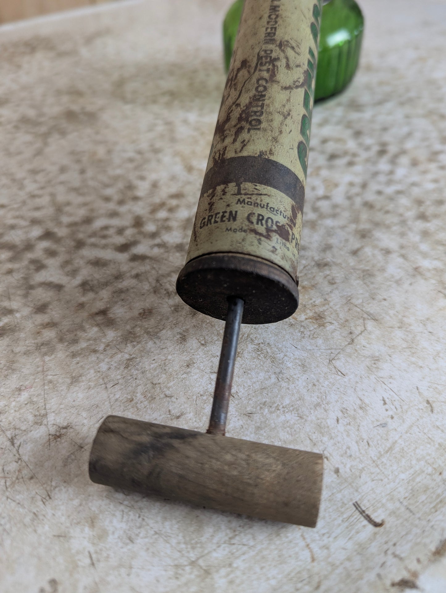 Vintage Green Cross Insecticide Sprayer - view 6