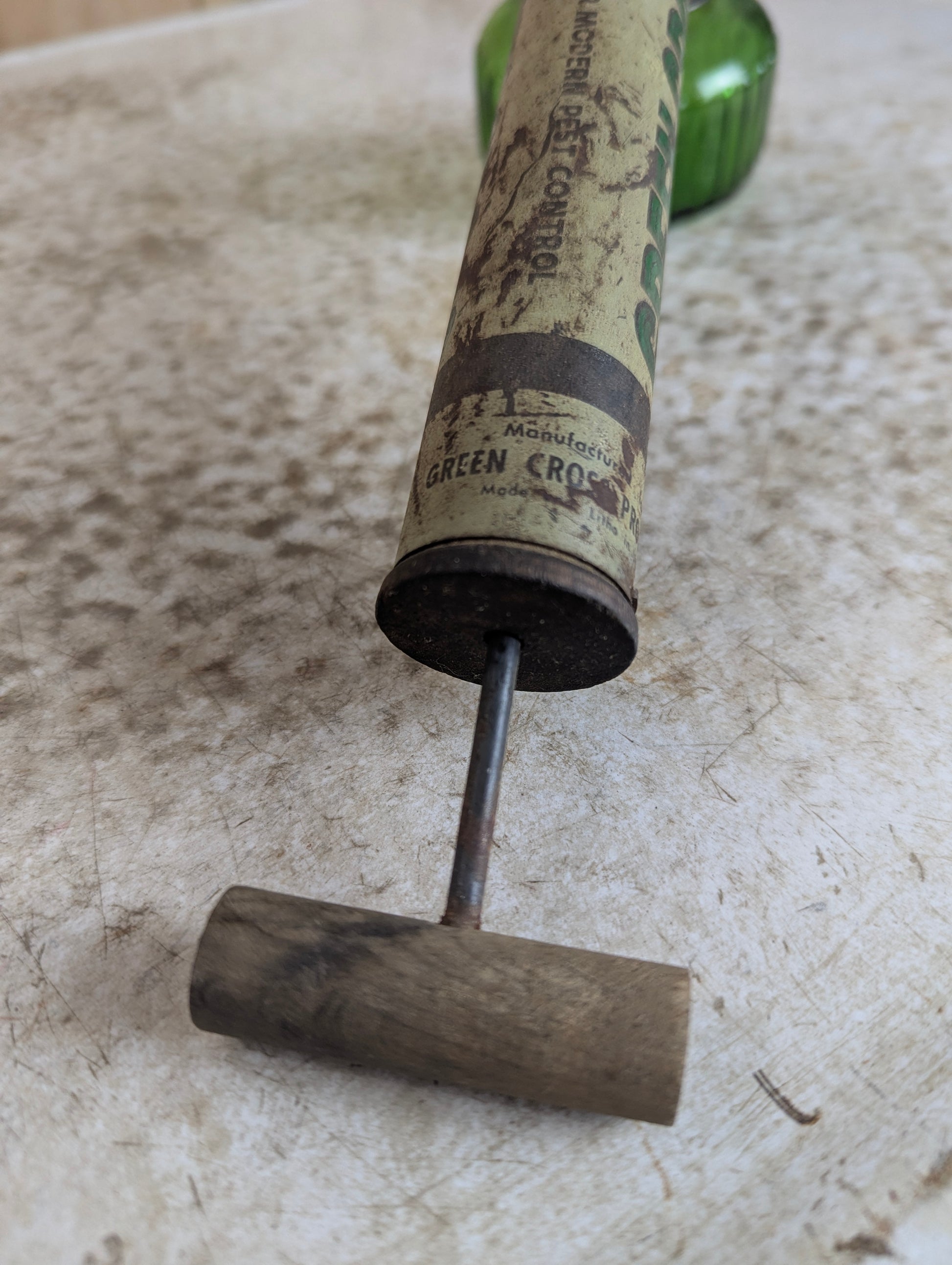 Vintage Green Cross Insecticide Sprayer - view 6