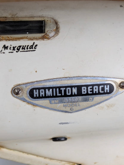 Vintage Hamilton Beach Model G Standard Mixer with Bowl - view 2