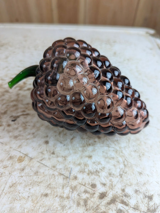 Vintage Hand-blown Art Glass Grapes Fruit