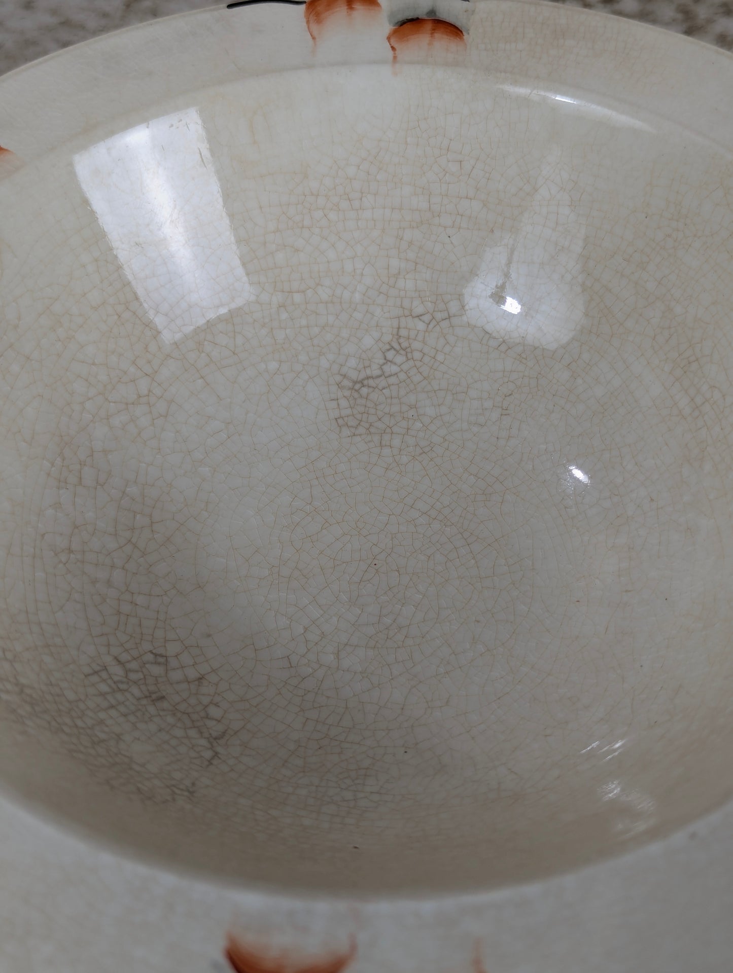 Vintage Hand Painted Myott & Son Bowl - view 2