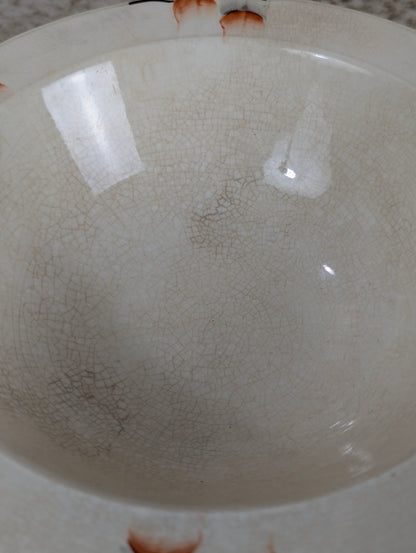 Vintage Hand Painted Myott & Son Bowl - view 2
