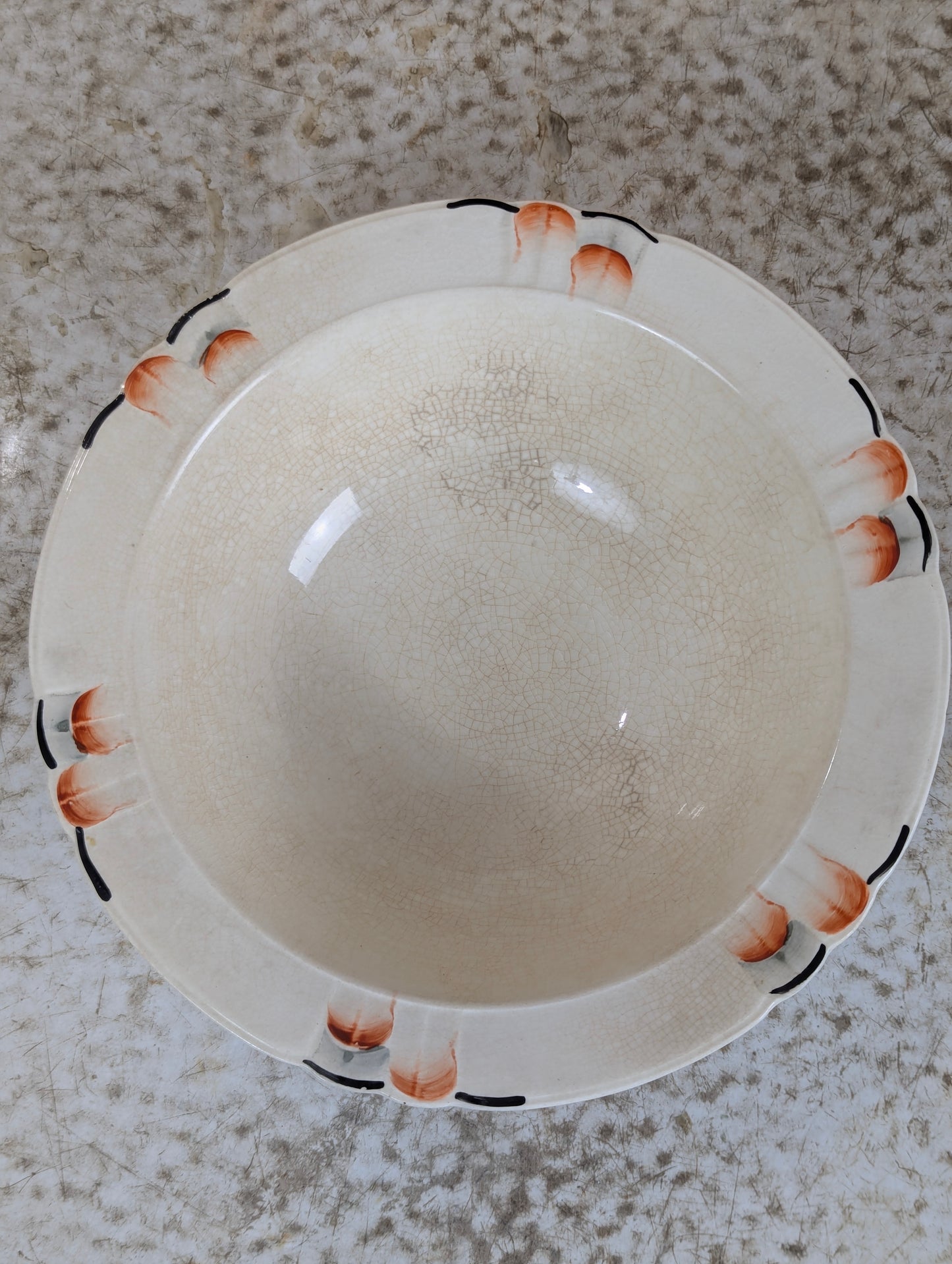 Vintage Hand Painted Myott & Son Bowl - view 5