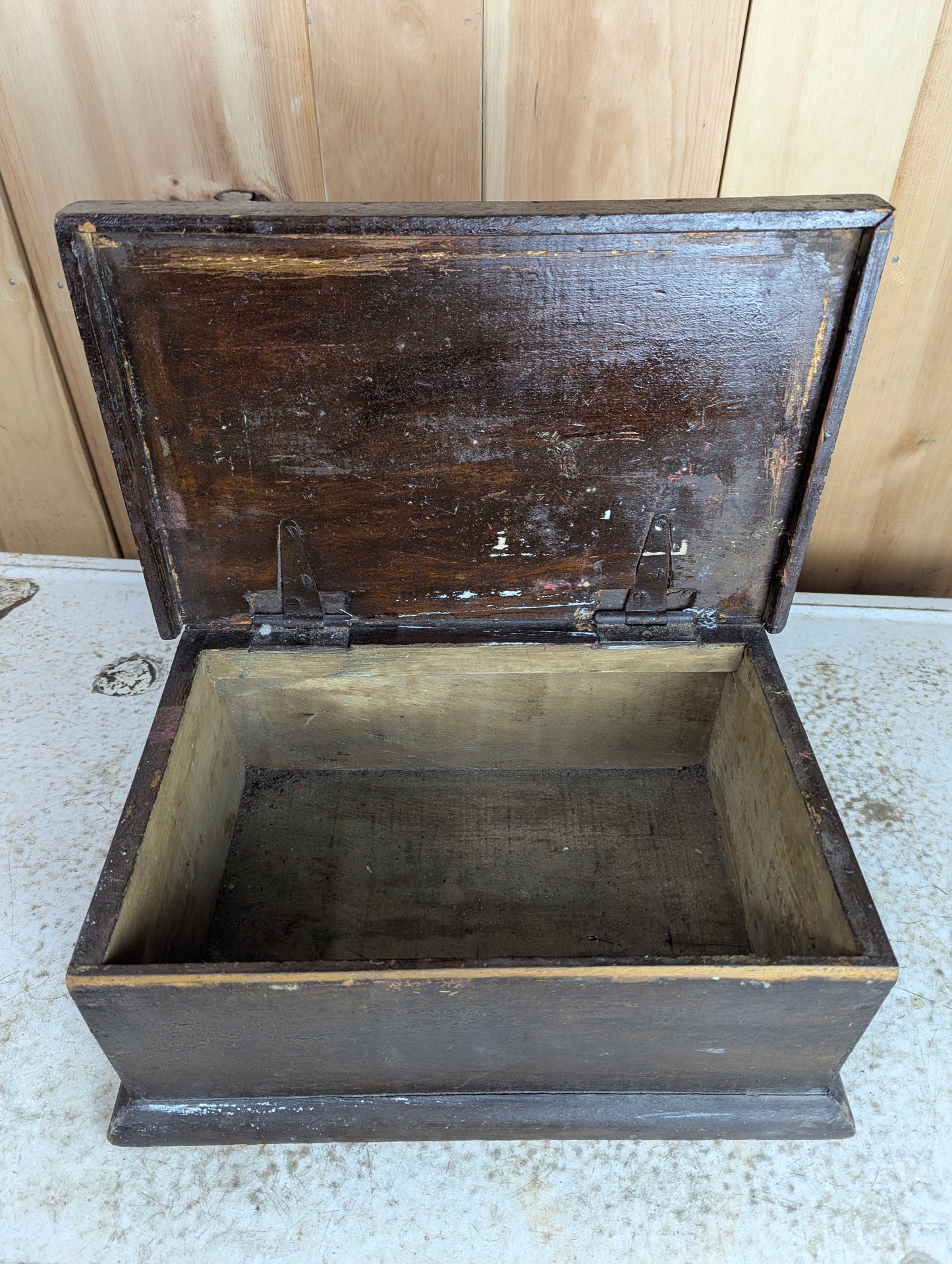 Vintage Handmade Wooden Box - view 3