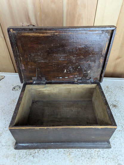 Vintage Handmade Wooden Box - view 3