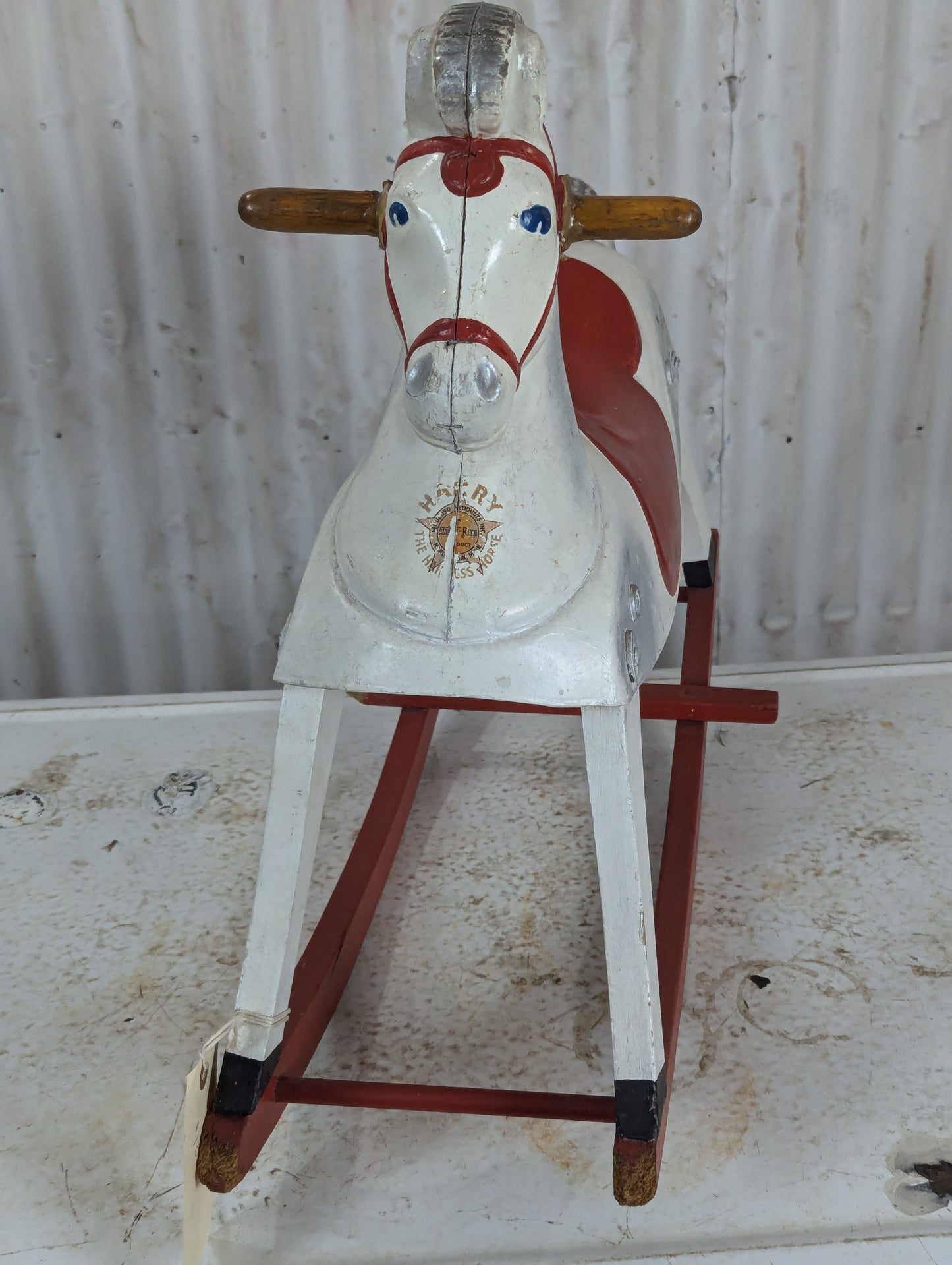 Vintage Harry The Hairless Rocking Horse - view 2