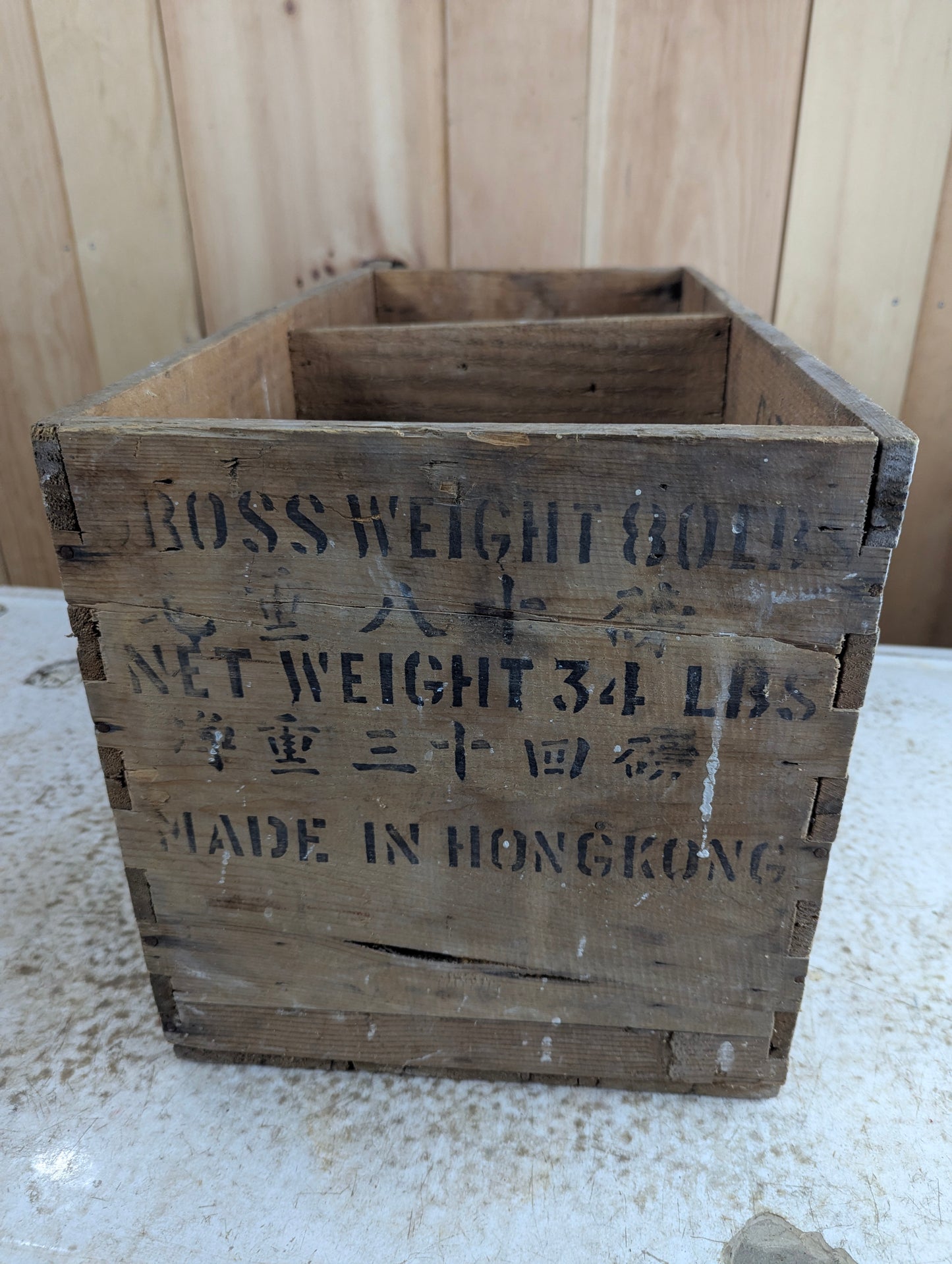 Vintage Hong Kong Duck Egg Crate - view 2