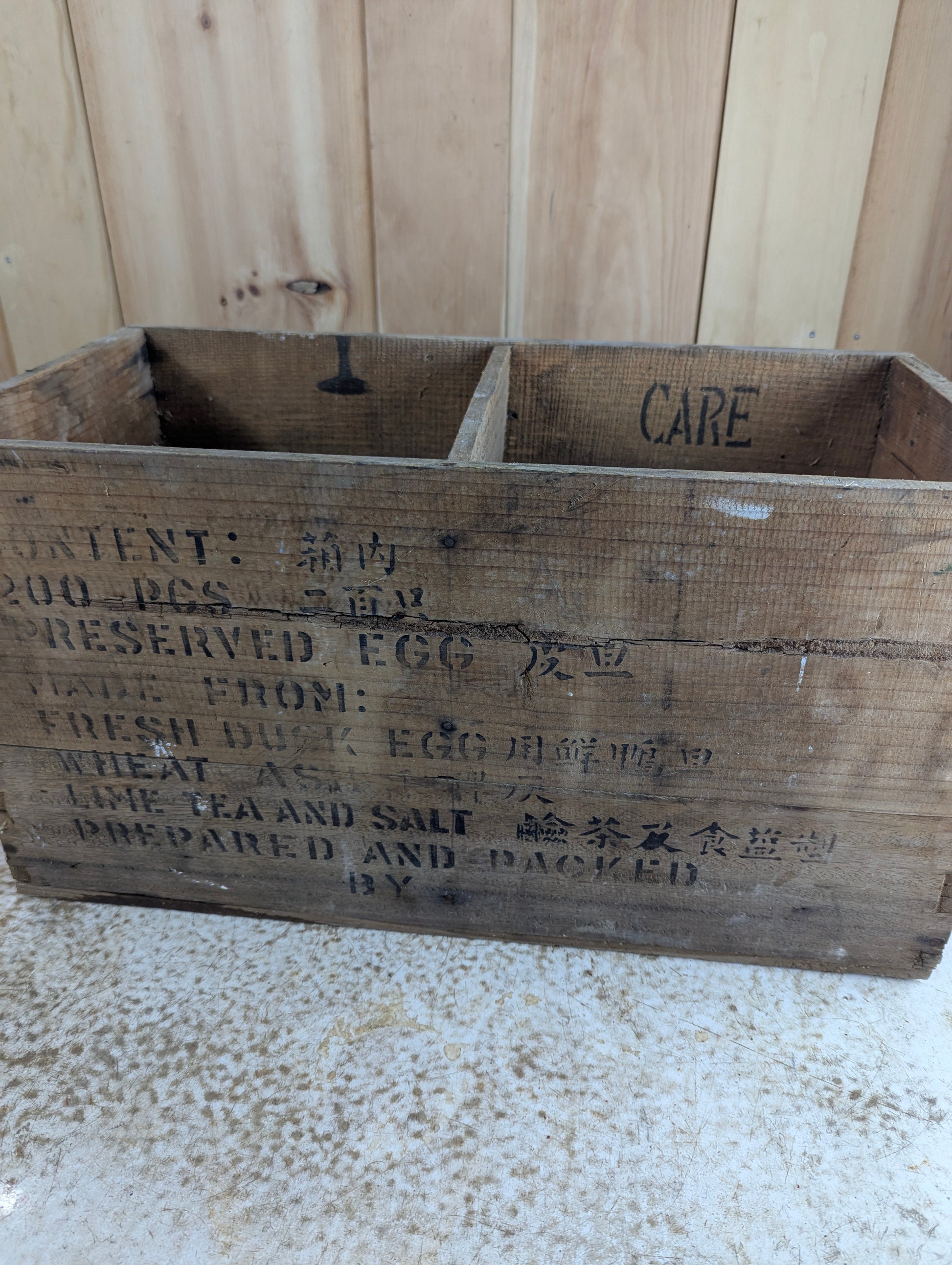 Vintage Hong Kong Duck Egg Crate - view 3